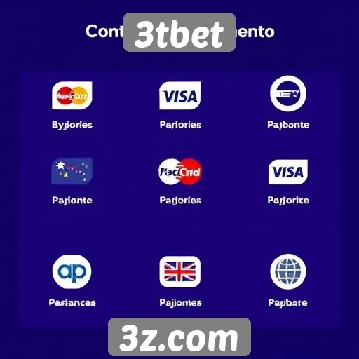 Métodos de pagamento aceitos na plataforma 3tbet